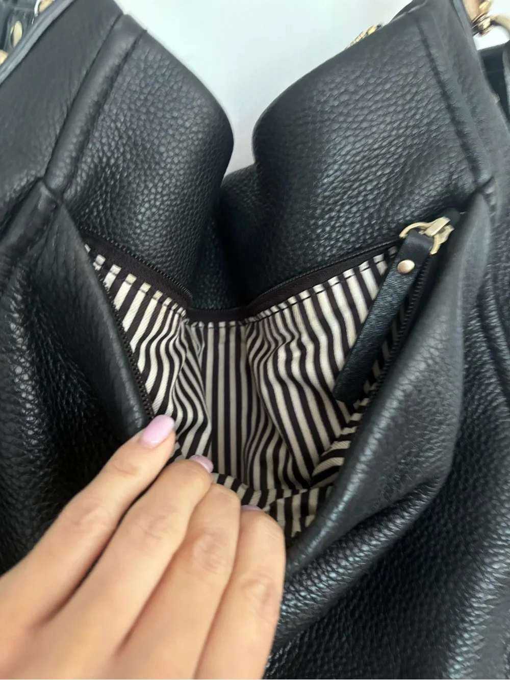 Black hobo bag